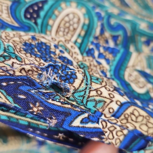 Anthropologie Boemo Hippie Flowly Long Sleeve Paisley Maxi Dress Size Small - Picture 8 of 10